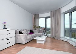 Матовый натяжной потолок в гостиной Матовый натяжной потолок в гостиной