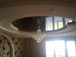 Установка двухуровневого натяжного потолка в Краснодаре