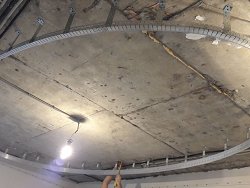 Двухуровневый натяжной потолок: монтаж