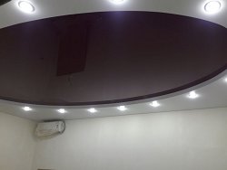Двухуровневый натяжной потолок