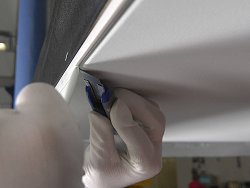 Установка тканевого натяжного потолка Установка тканевого натяжного потолка