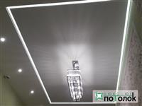 Натяжной потолок с контурной подсветкой, кухня, Краснодар, ул. Тюляева