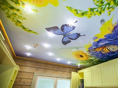 Натяжные потолки с фотопечатью Натяжные потолки с фотопечатью