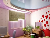 натяжной потолок для детской комнаты
